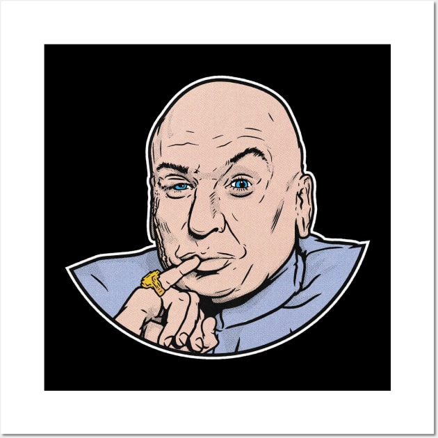 retro dr evil Wall Art by pulporosa